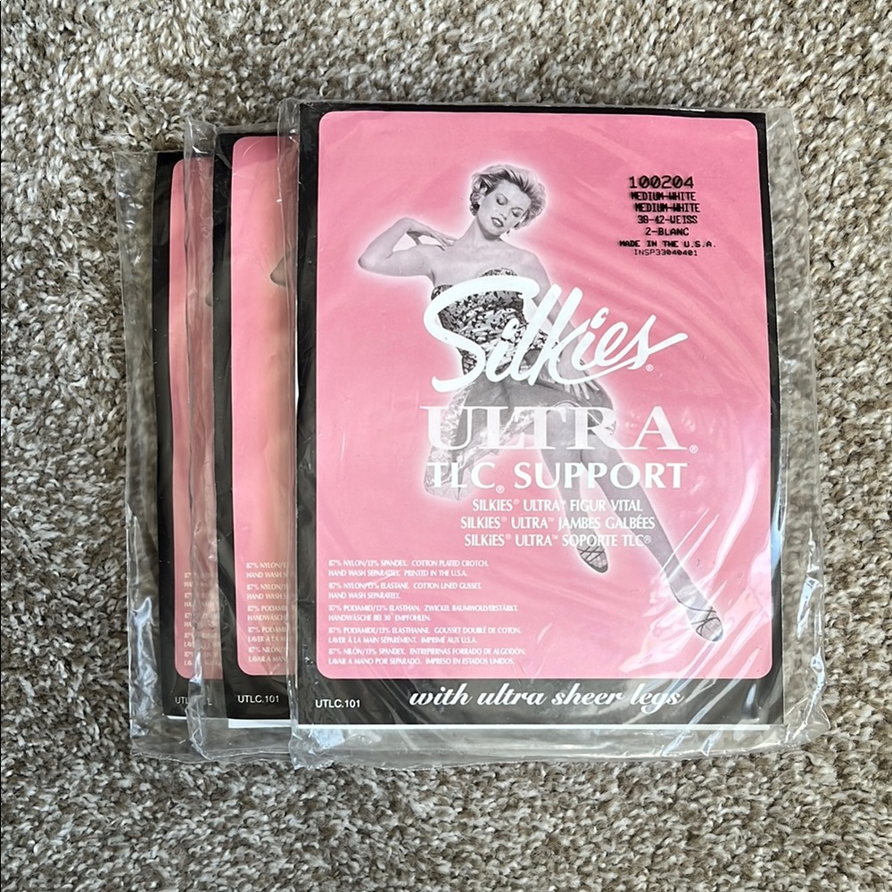 Silkies Ultra TLC Support Pantyhose - Set of 3